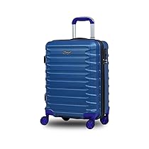 Verage Warpath 56 cms Cobalt Blue Carry-On Hard Sided Trolley Bag Suitcase Travelling Spinner Luggage with Anti-Theft Zippers