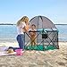 Summer Infant Pop ‘N Play Deluxe Ultimate Playard, Aqua Splash - Full Coverage Indoor/Outdoor Portable Play Pen with Fast, Easy and Compact Fold