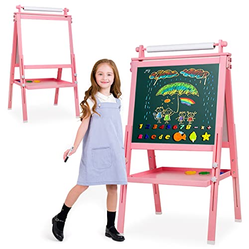 Produktbild von Kinder Staffelei It Papierrolle Kinder Holz Spielbrett Höhe