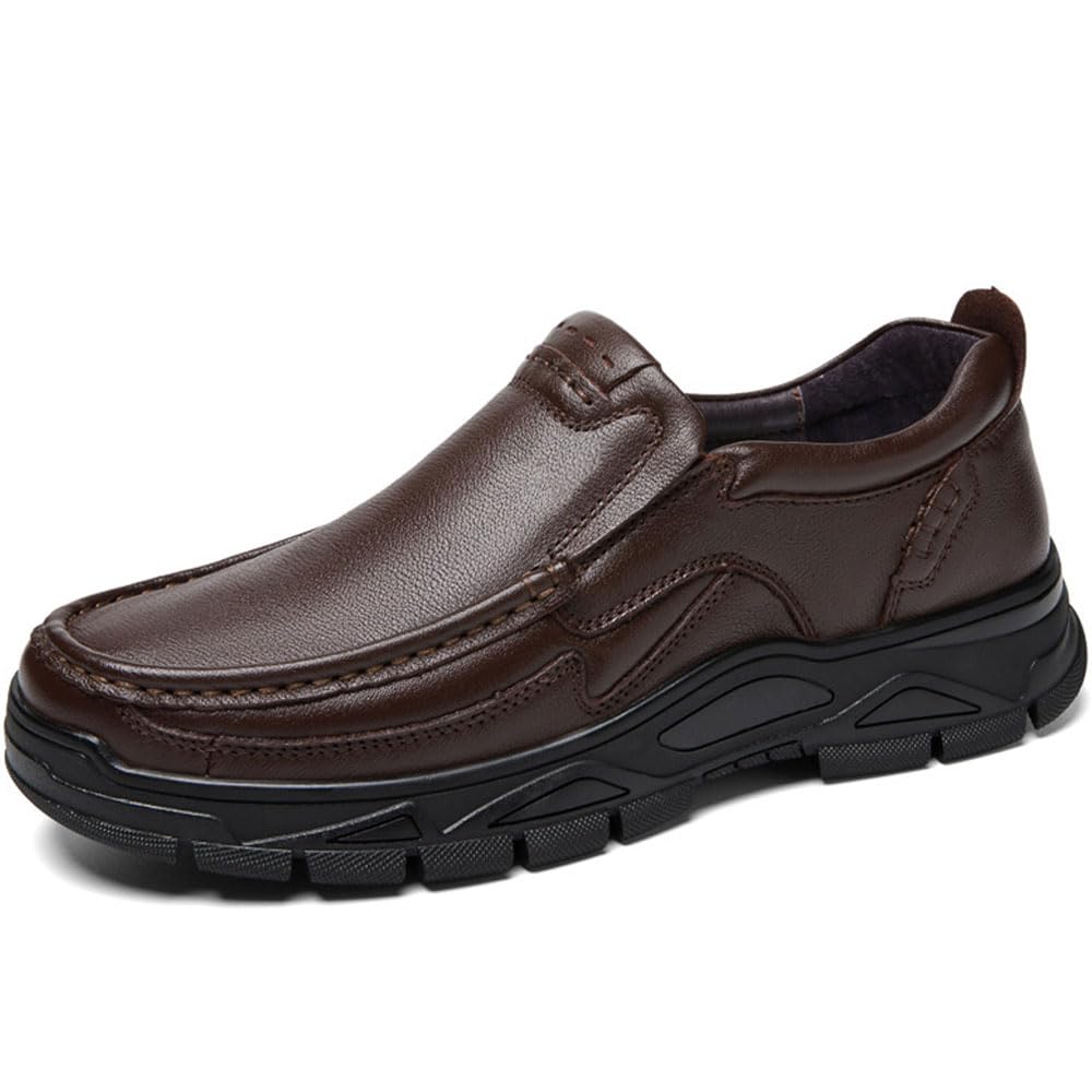 Zapatos casuales para hombre, mocasines de piel, para vestir, negocios, trabajo, oficina
