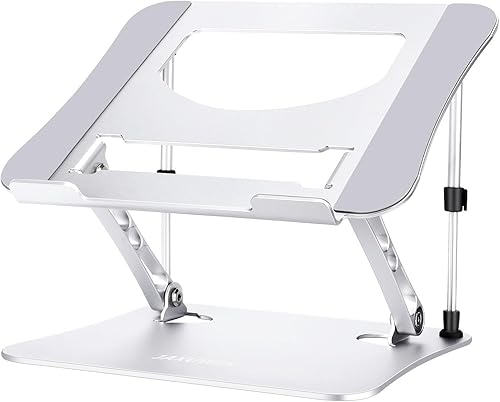 Soporte para laptop de última generación, no se tambalea mientras escribe, soporte elevador ajustable de aluminio para computadora portátil, soporte