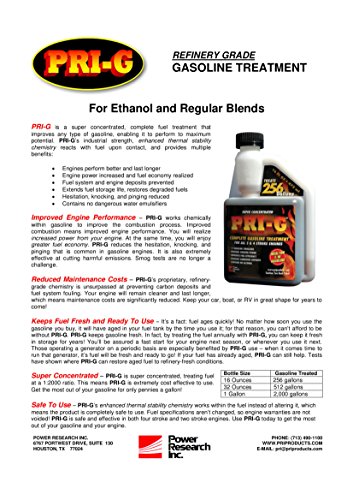 Pri PRI-DIESELTREATMENT-16OZ Pri-16-G -G Fuel Stabilizer - Lubricity - Stability Diesel Treatment 16Oz thumb #2
