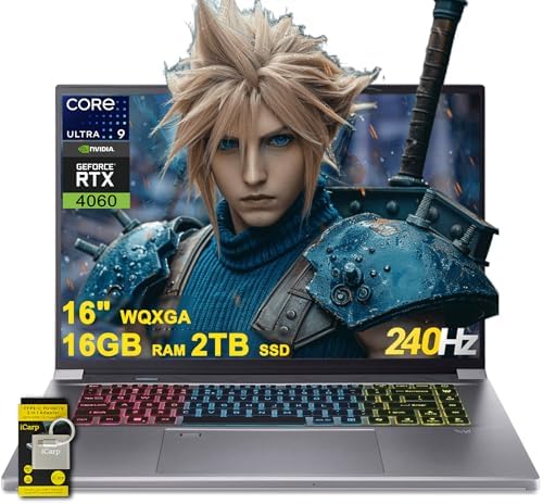 acer Predator Triton Neo 16 Gaming & Creator Laptop 16" WQXGA IPS 240Hz (G-SYNC DCI-P3 100%) Intel 16-core Ultra 7 155H 16GB RAM 2TB SSD GeForce RTX 4060 RGB Backlit AX1650i Win11 w/ICP Accessory - Thumbnail 2