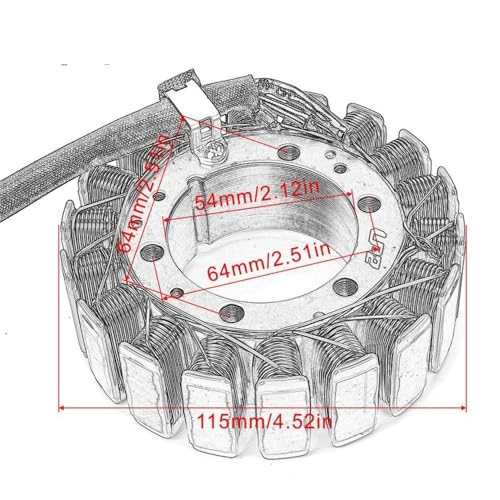 Bobine de stator vt1100 avec régulateur pour réparer la charge de la Shadow - 6