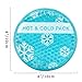 OLESILK Small Hot Cold 6 Packs, Reusable Round Gel Beads Ice Pack with Cloth Backing, Hot and Cold Therapy for Breastfeed Injury, Kids Pain Relief, Headache, Tired Eyes, Wisdom Teeth, Sinus Relief