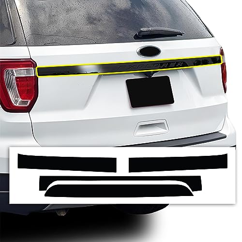 Chrome delete Ford Explorer 2016-2019 con moldura negra de maletero trasero
