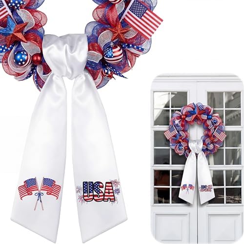 Amazon.com: CraftyDream 250th Anniversary Wreath Sash for Front Door 4. ...