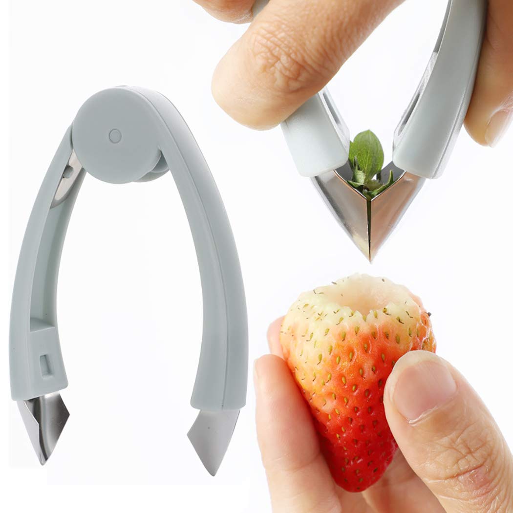 Outgeek Pineapple Cutter - Multipurpose Pineapple Seed Remover - Light Blue ABS & Stainless Steel - Ergonomic Handle