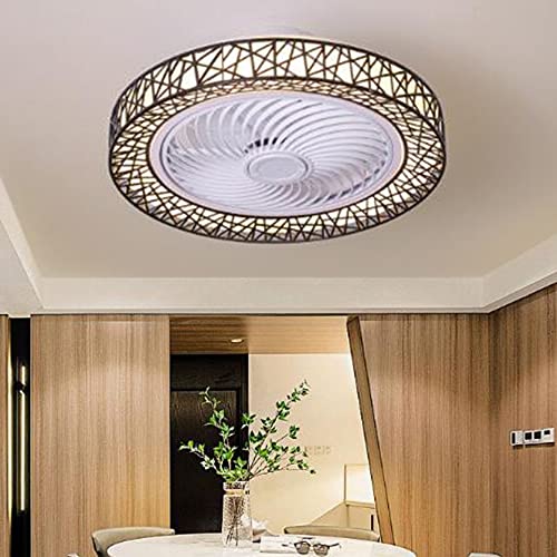 Ventilateur de plafond avec éclairage LED dimmable et vitesse réglable télécommandée