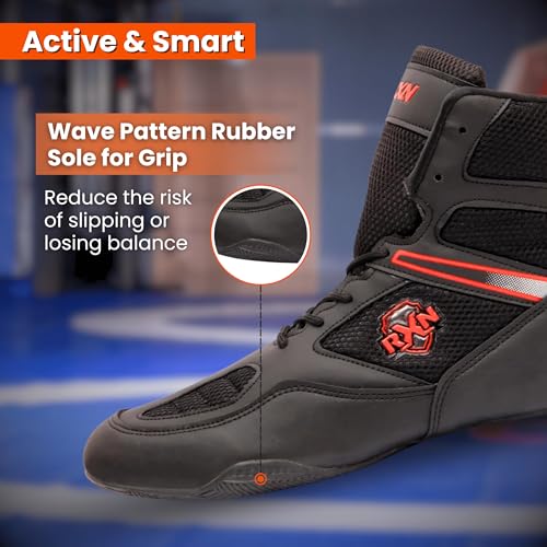 Image of RXN Wrestling & Kabaddi Shoes|High Ankle Support Non-Slip Shoes