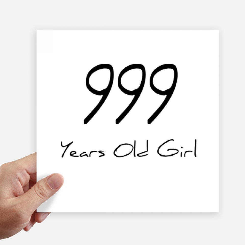 Pegatinas de pared de 999 años de edad adhesivos de 20cm x 20cm para maleta portátil pack de 4