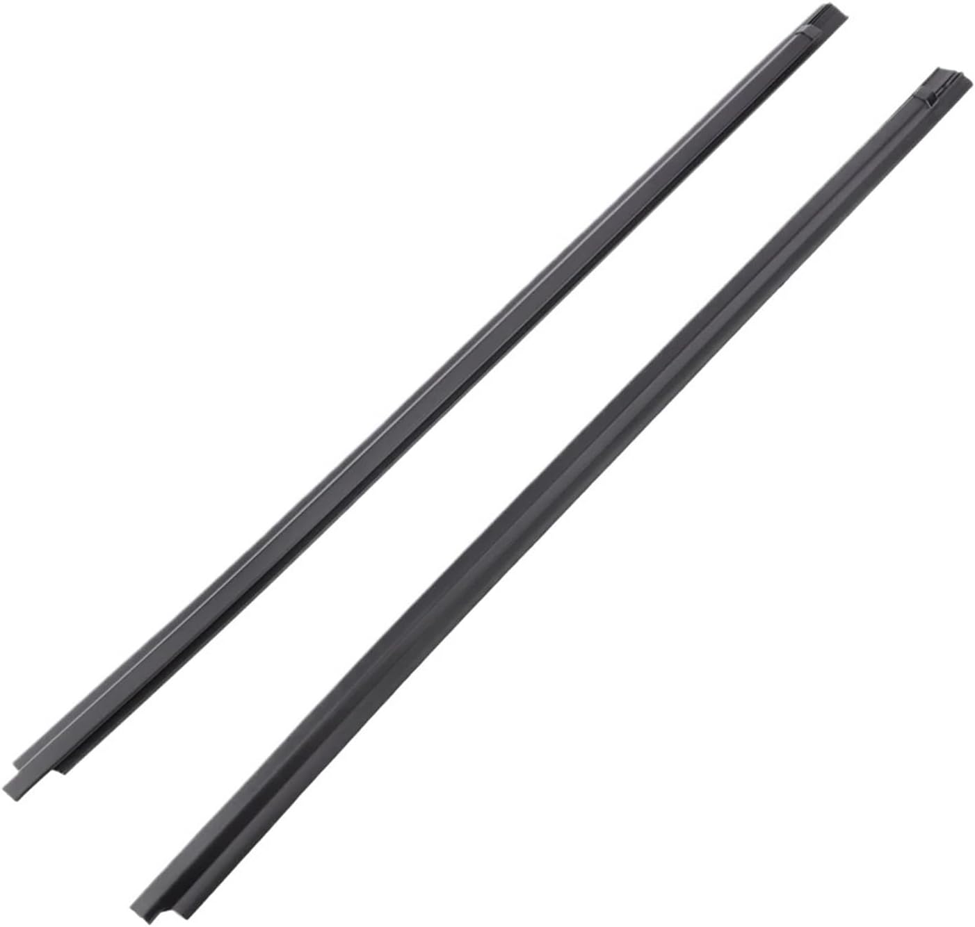 2Pcs Window Glass Seals Door Belt Weather Strips