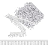 Tamaño y paquete: este ribete trenzado es de aproximadamente 60 mm (sin cabecera) de ancho, 11 m de largo, adecuado para tus necesidades de manualidades. Por favor, plancha los flecos un poco antes de coserlos, tendrían un efecto más recto y más visible.