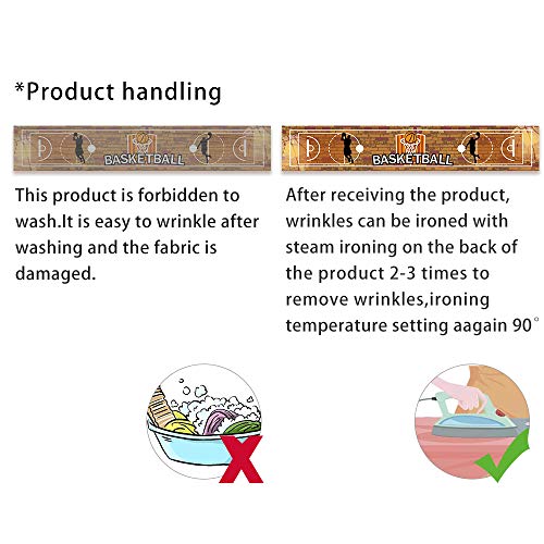 Large Basketball Sport Banner Backdrop, College Basketball Party Decorations Party Banner, Slam Dunk Basketball Indoor Outdoor Hanging Decoration (9.8 X 1.5 Ft) #TOP4