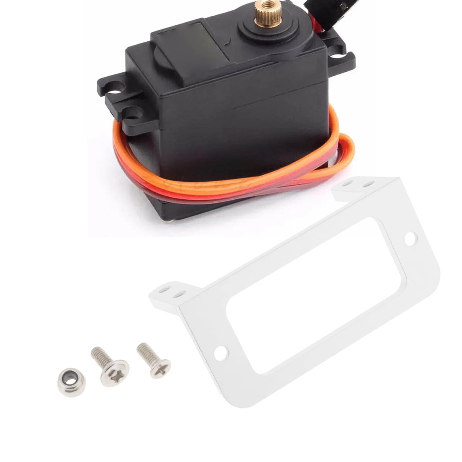 Briny River 2Pcs Standard Servo Mount with Screws Nut Compatible with Futaba S3003/S3001 Compatible with TOWE PRO MG-995 - Image 3
