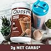 Nutrition-Chocolate-Milkshake-Protein-Powder-High-Protein-Low-Carb-Gluten-Free-Soy-Free-16-lbs-Pack-of-1 Quest Nutrition Chocolate Milkshake Protein Powder, 22g Protein, 2g Net Carbs, 1g Sugar, Low Carb, Gluten Free, 1.6 Pound, 24 Servings