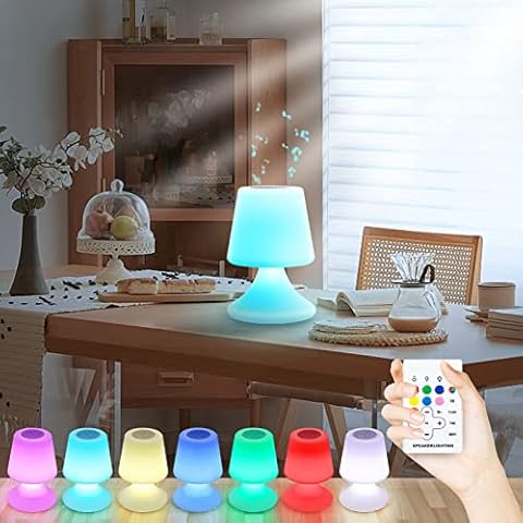 Lámpara de mesa LED con altavoz Bluetooth y control remoto Cover