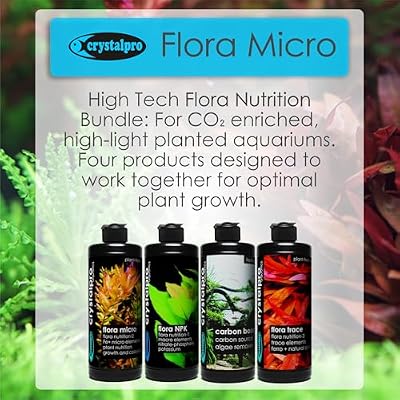 Flora Micro - Iron and Micro Nutrient Fertilizer for Aquarium Plants - Enhances Leaf Color and Healthy Growth in Freshwater Aquariums - Part of the Flora Nutrition Series - 16.9 fl oz