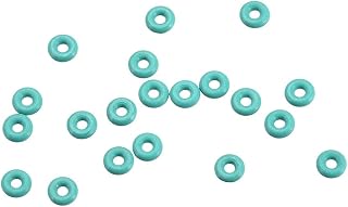 uxcell Fluorine Rubber O-Rings, 3mm OD 1mm ID 1mm Width FKM Seal Gasket for Machinery Plumbing, Green, Pack of 20