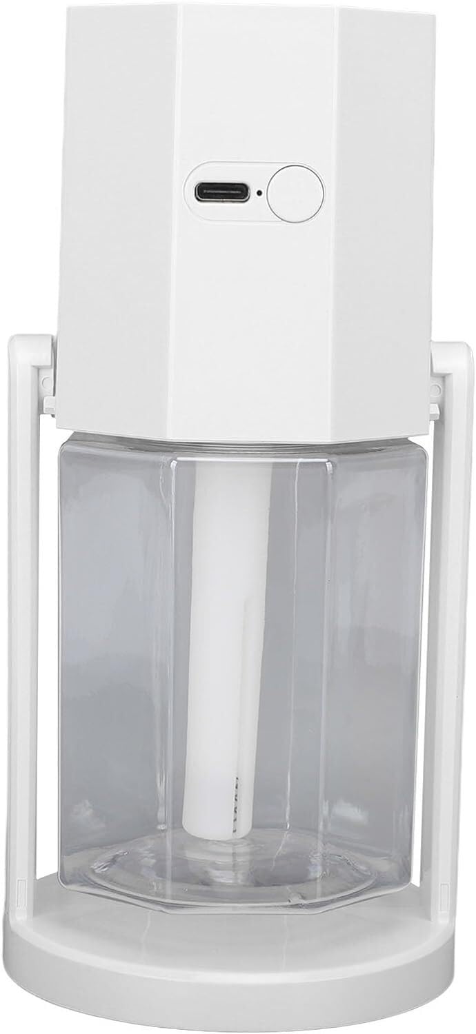 Humidificateur portable de bureau blanc multifonctionnel silencieux lumière LED couleur