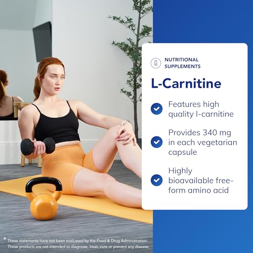 Pure Encapsulations - L-Carnitine 340mg - Bioavailable Amino Acid - 60 Vegetarian Capsules - Image 3