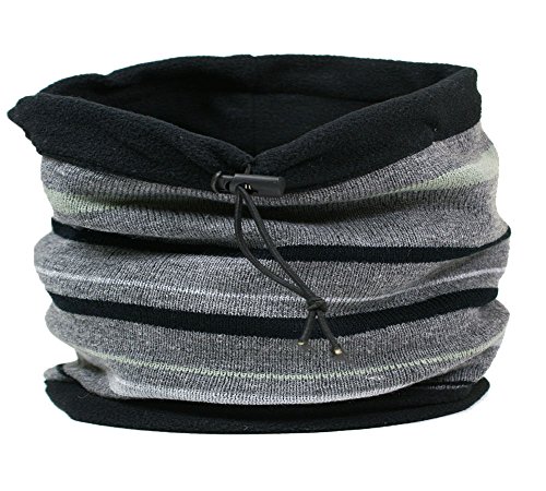 RockJock - Cache Cou Homme Écharpe Capuche Cagoule - Réversible - Taille uniq.