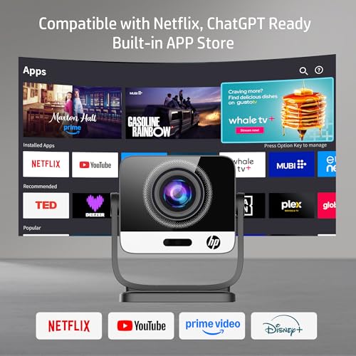 HP Projector with Netflix, USB-C Power Bank Compatible, 4K Supported MC475 - image 3