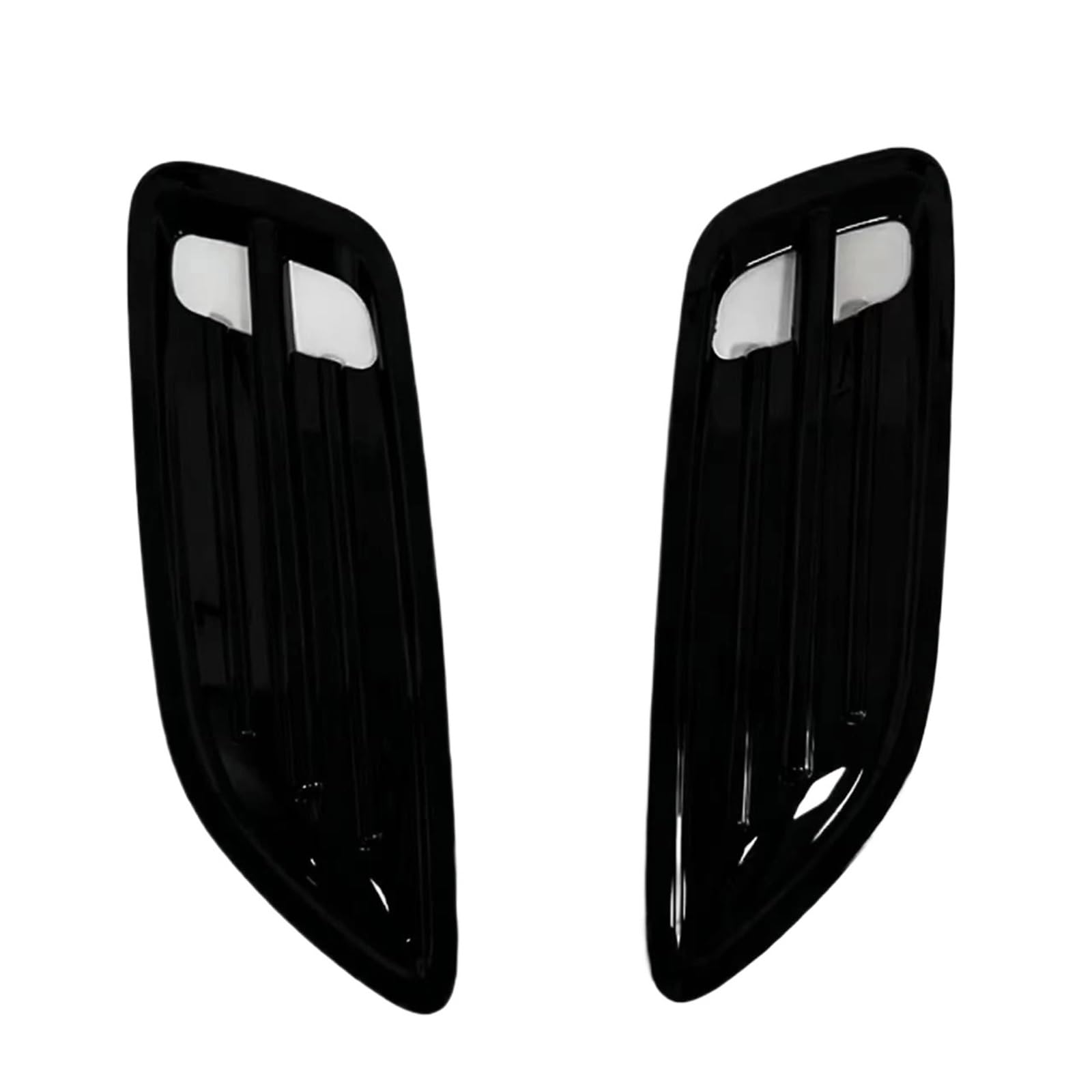 TILIEINE Car Front Side Air Vent Cover Fit For Kia Stinger 2018-2023 Exterior Side Fender Vent Cover Trim Heat Dissipation Outlet Decoration(B Glossy Black)