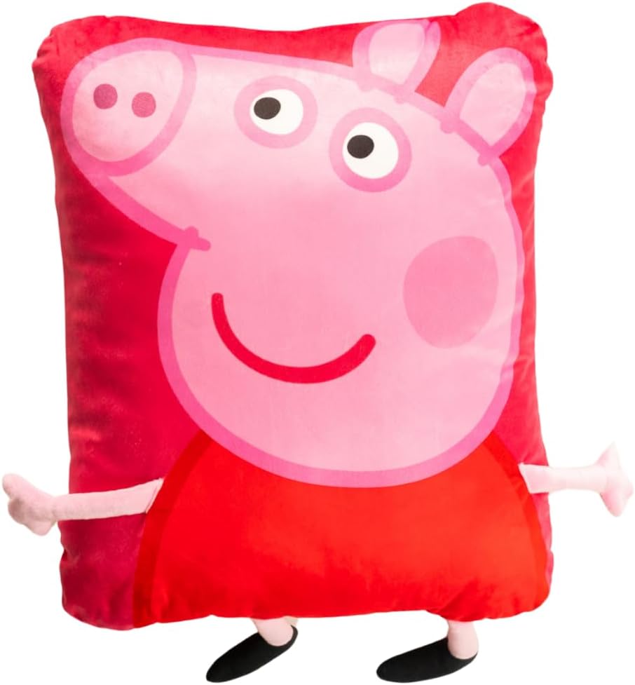 Peppa Pig Kids Super Plush Cozy 3D Pillow Buddy - 16 in X 20 in (100% Officially Licensed Product) by Franco
