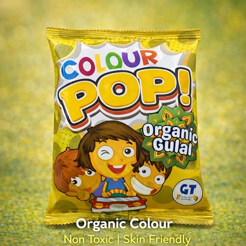 Image of Colour Pop Organic Gulal|Yellow|80g