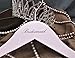 NAHANCO BRM20117 Bridal Hanger, White Wood Hanger with Black Imprint (Bridesmaid), 17â€ (1 Piece)