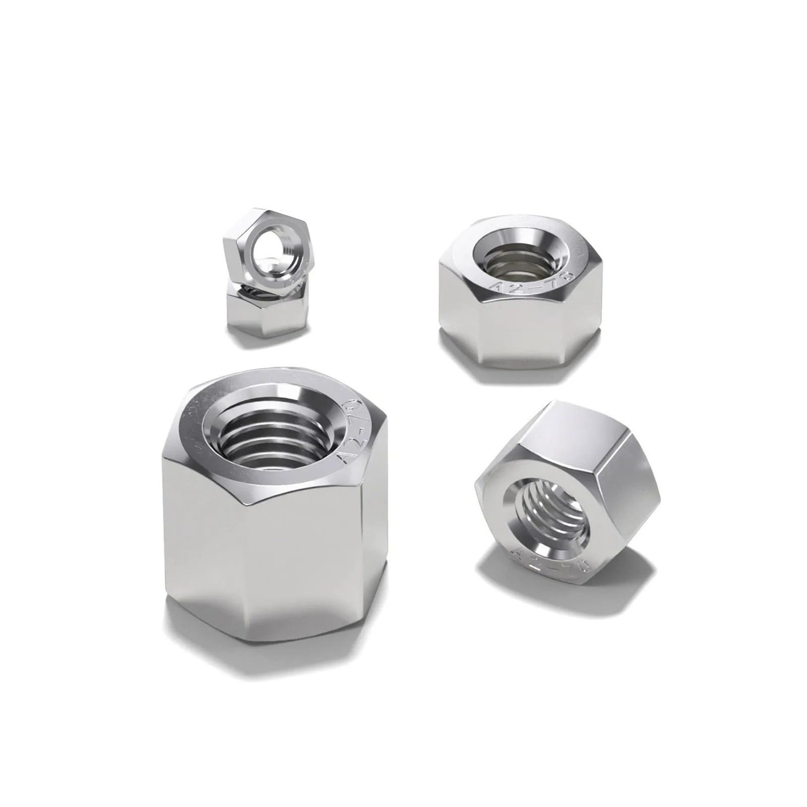 ZS Hardware Nakrętki sześciokątne M3-M56 ze stali nierdzewnej 304, nakrętki o dużej wysokości do śrub(M24x24mm 2pcs)