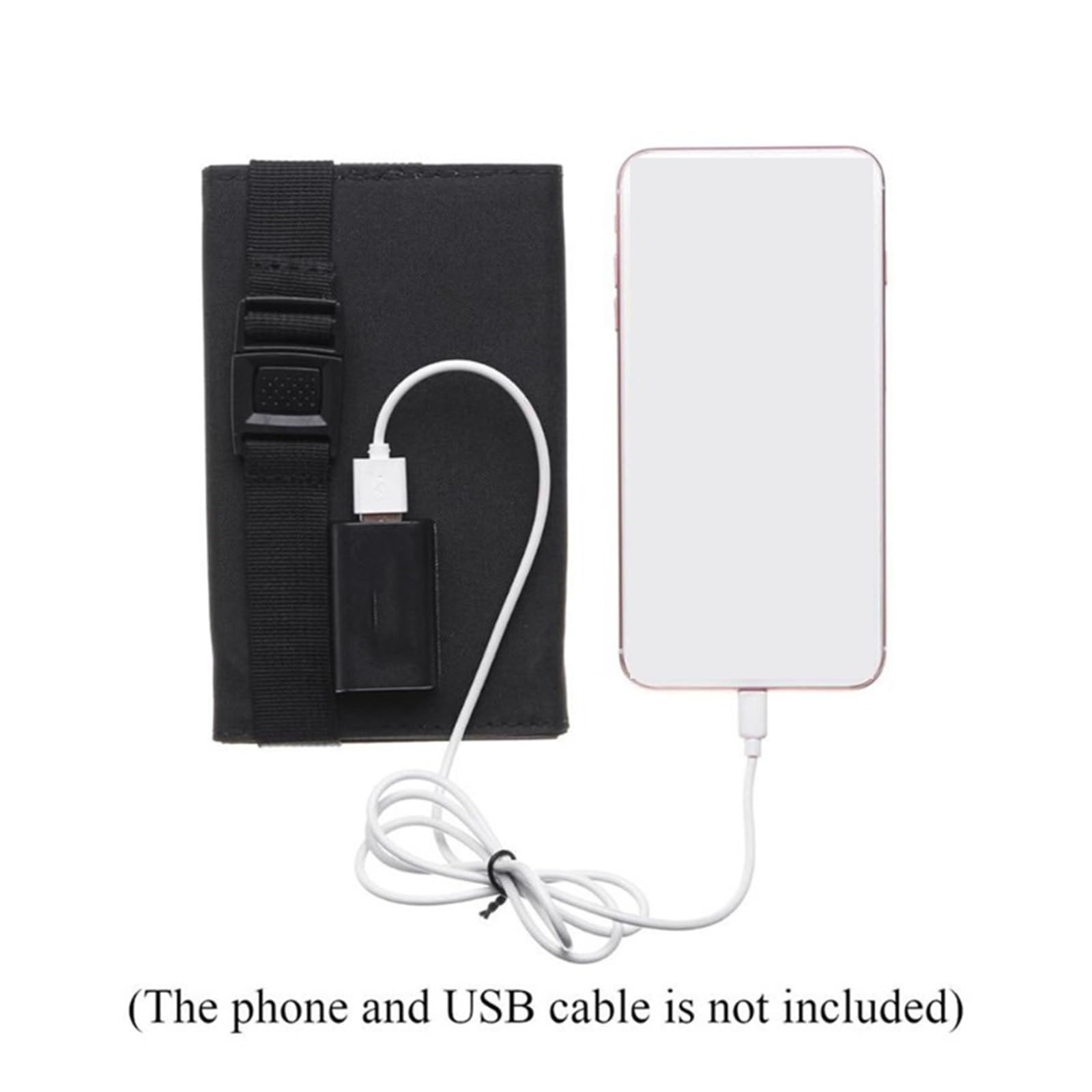 Składany panel słoneczny przenośna ładowarka do baterii Port USB zewnętrzny wodoodporny powerbank telefonu PC Car RV Boat Camping Idealny Wynik(44x16.5cm 160W Green)