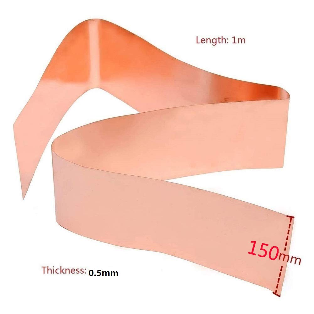 Rolka z blachy mosiężnej, Arkusz folii z czystej miedzi Cienka rolka folii miedzianej(Thickness 0.5mm)