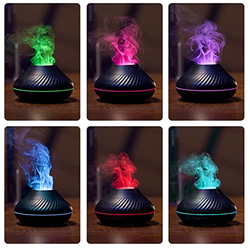 Difusor aromático eléctrico con efecto llama y luz LED miniatura 2