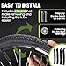 PAKCHEF 26 x 4.0 Fat Bike Tube Schrader Valve Heavy Duty Butyl Rubber Inner Tube for Road/MTB/E Bike with 2 Tyre Levers - (Pack of 2)