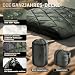 1TG Tactical Camping Decke, Outdoor Decke Ultraleicht,Campingdecke Wasserabweisend Kompakt für Wandern, Auto, Angeln, Camping, Büro (M -190x132CM L-158x208CM) (Od Grün, L)