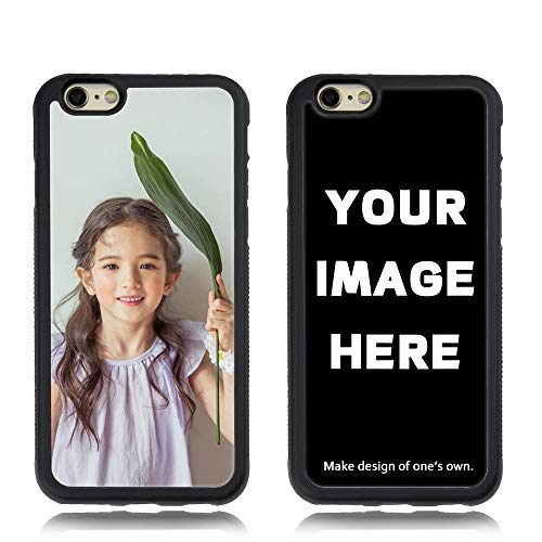 ANG Custom iPhone Case TPU Shock Absorbing Personalized Photo Phone case for iPhone6, 6plus,7&8, 7 Plus &8 Plus, X, XR, Xs Max - Design Your Own iPhone Case(iPhone 6/6s Black)