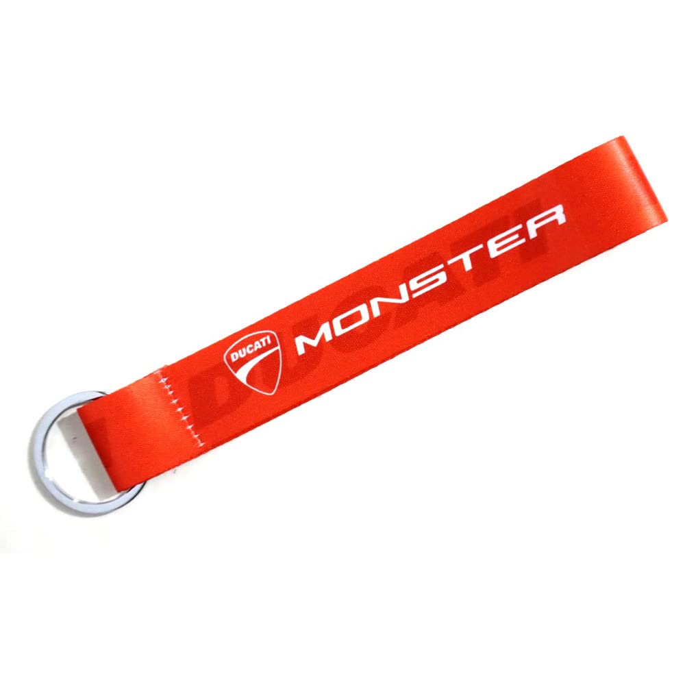 fastbend Duca Monster Motorcycle Bike Car Tag (6 X 1 Inch) Cloth Multicolor Keychain-picture-48