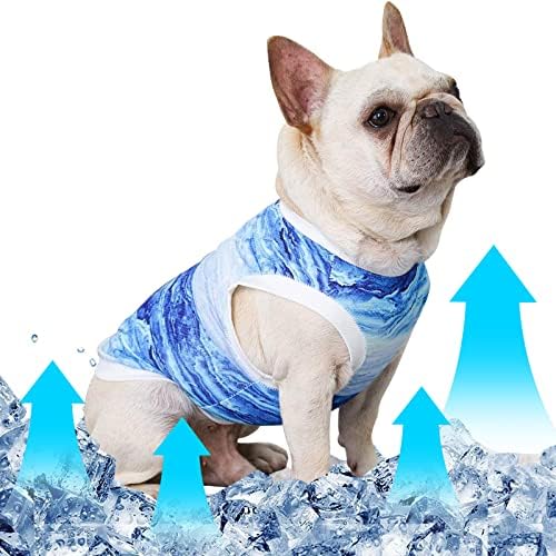 Dog Cooling Vest, Breathable Mesh Dog Clothes Shirt for Summer, Ice