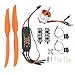1100KV Brushless Motor, 40A ESC with Safety , SG90 9G Micro Servo for RC Plane (A2217 KV1100KV Brushless Motor 40A ESC SG90 9G)