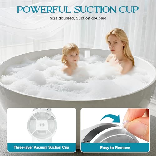 EVINYEP Bath Jet Spa, Rechargeable Bath Jet/Bubble Maker Delivering 65kPa Massage Intensity, Cordless Portable Bathtub Accessories with Adjustable Speed, Bathtub Jets for Home Spa, Relaxing (White) - Image 7