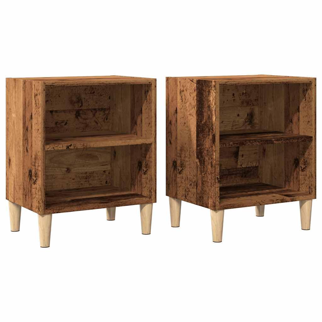 Eleganter Nachttisch aus Holzwerkstoff mit Stauraum und stabiler Platte für Wohnzimmer und Schlafzimmer