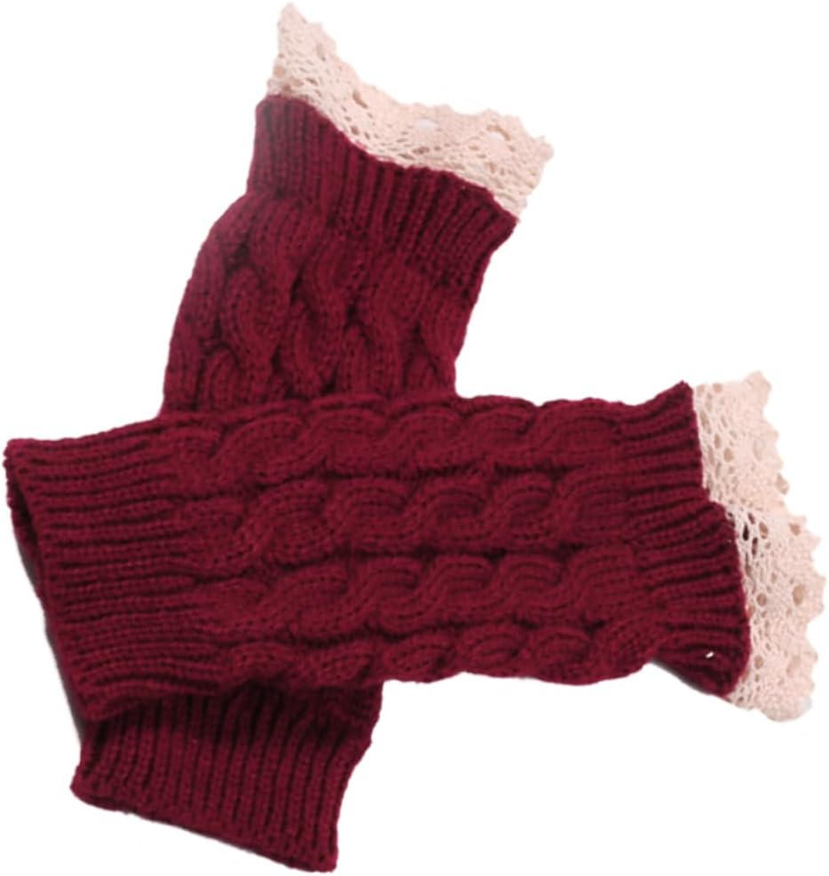 LIFKOME Warm Gloves Long Gloves Fingerless Gloves Knitted Gloves Keep Warm Warmer Miss