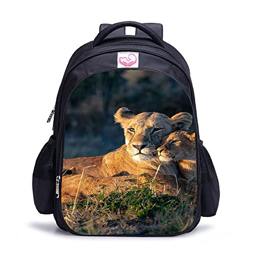 Sac à dos pour enfants et ados anti-fatigue avec impression lion 3D