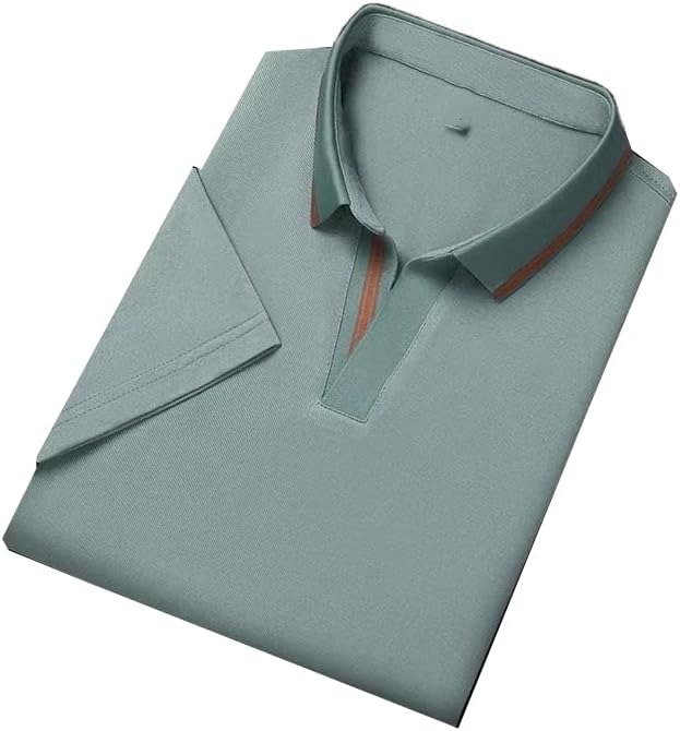 Men's T-Shirt Short Sleeve Shirt Casual Top Pullover Summer Lightweight Tee Shirts with Button