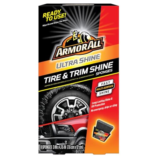 Armor All Ultra Shine Tire & Trim Shine Sponges (8 Sponges) in 1 Box