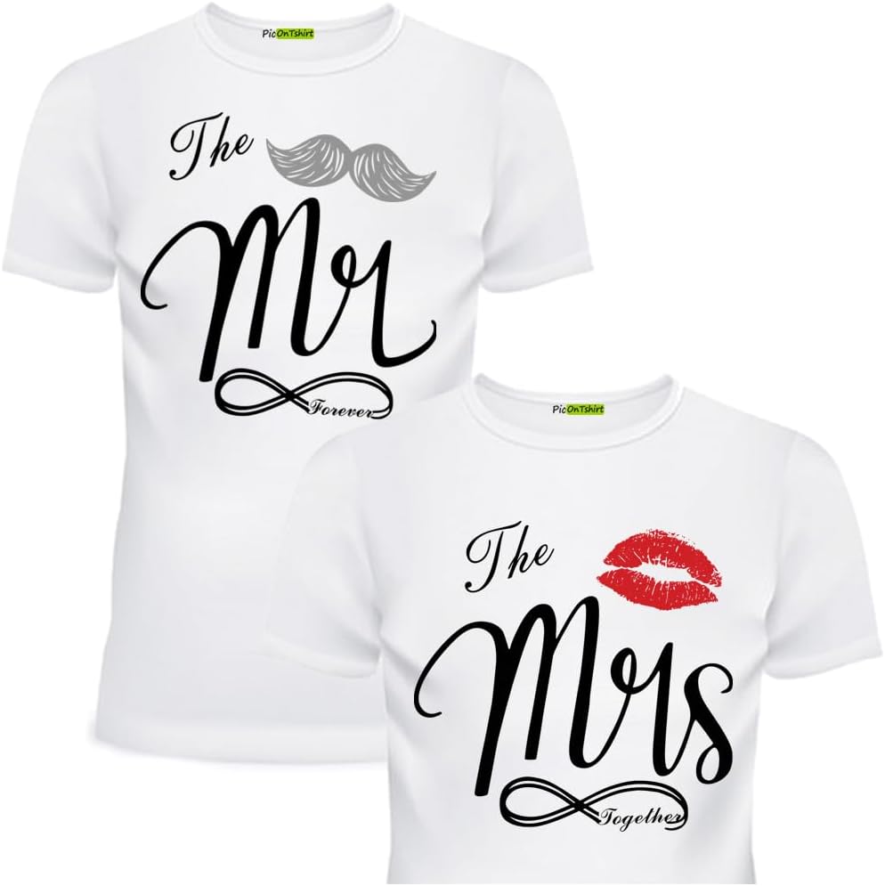 Matching Shirts for Couples Funny t-Shirt Set