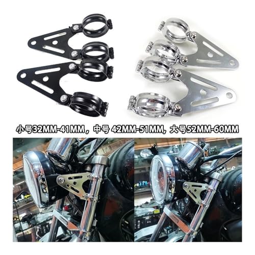 Fixe tête avant pour phare moto et support de lumière 32-60mm - 2