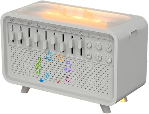 Miniatura 3 de Humidificador blanco de la máquina del ruido con el difusor del aroma y la luz de la noche para la relajación y la ayuda del sueño, blanco